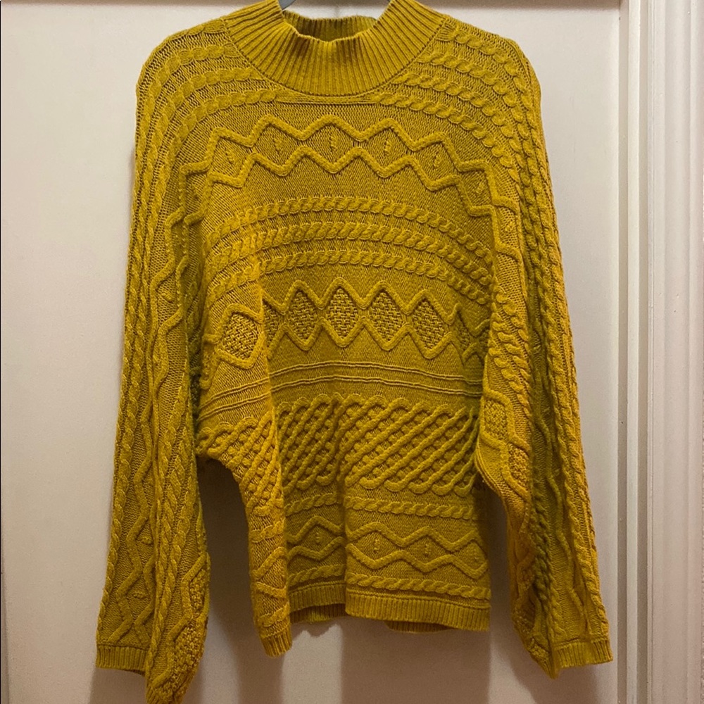 Belldini Chunky Knit Yellow Sweater